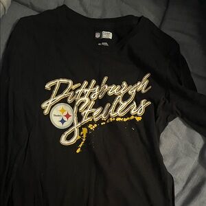 NFL Black and Yellow Pittsburgh Steelers Women's Top
